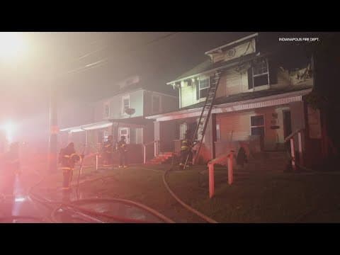 IFD: Two firefighters hurt while battling Indianapolis house fire