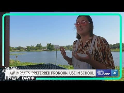 Non-binary teacher condemns Florida bill impacting preferred pronouns in schools