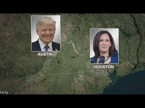 Race for the White House continues both presidential candidates stopping in Texas Friday