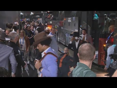 Texas, Ohio State arriving at AT&T Stadium for Cotton Bowl Classic