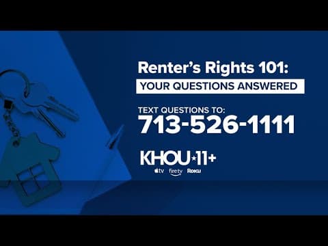 LIVE | Renter’s Rights 101: Legal advice on leases, evictions, and more