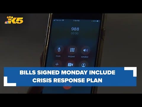 Gov. Inslee signs bills including one focused on crisis response