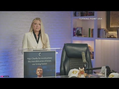 Charlie Kirk's wife, Erika, speaks for first time since his assassination