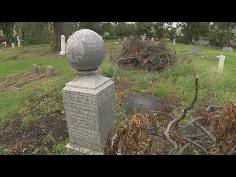 Historic Black cemetery takes a beating from Hurricane Beryl | Houston news