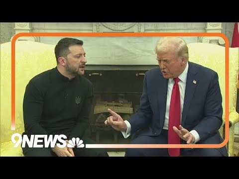 Tense Oval Office meeting between Trump, Vance and Ukrainian President Zelenskyy