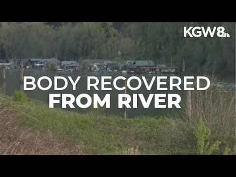 Body being recovered from Multnomah Channel off Sauvie Island
