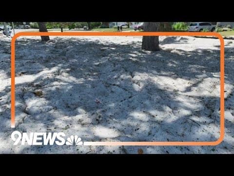 Aurora crews haul away 170 tons of hail following Wednesday storm