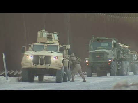 First wave of active duty troops on the ground at Texas-Mexico border