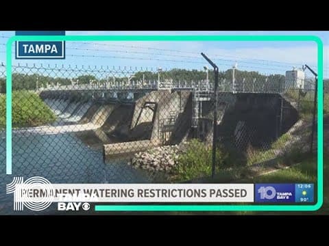 Tampa passes permanent water restrictions vote