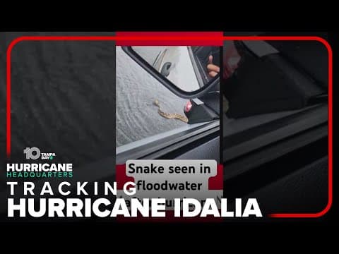 Be careful in the floodwaters left behind by hurricane