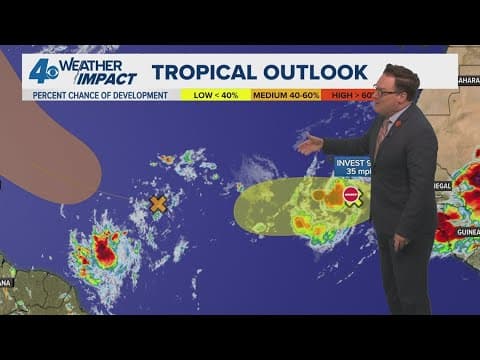 Tuesday 5 PM Tropical Update: Erin continues to churn in Atlantic, now as a Category 2 hurricane