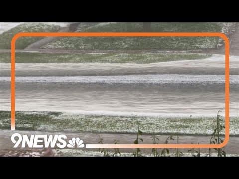 Hail and heavy rain in Parker Sunday