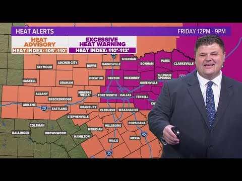 DFW Weather | DFW under excessive heat warning on Friday in 14 day forecast