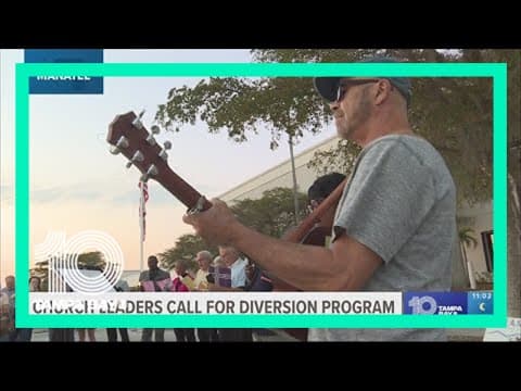 Vigil held outside Manatee County Sheriff's Office to request adult pre-arrest programs