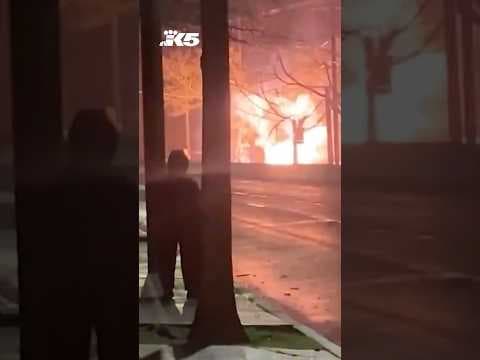 Transformer catches fire on Aurora Bridge