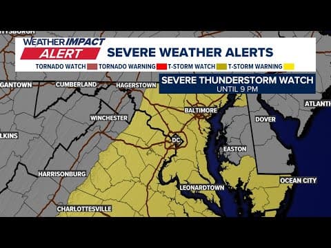 LIVE RADAR: Tracking storms moving into the DC region