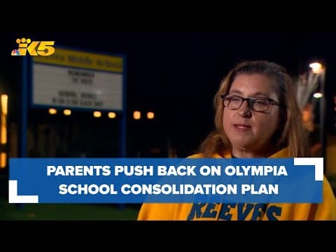Parents push back on proposed Olympia School District consolidation plan