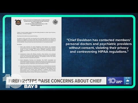 10 Investigates: Firefighter files whistleblower complaint against Pinellas Suncoast fire chief