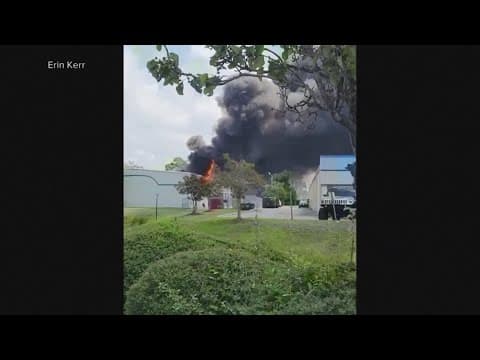 Hit-and-run crash causes huge explosion in North Carolina