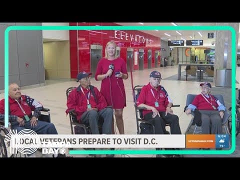 Tampa Bay area veterans prepare to take part in annual Parade of Heroes to DC