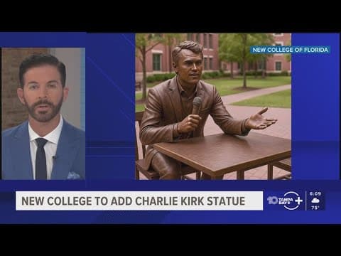 New College of Florida says it will put a statue of Charlie Kirk on campus
