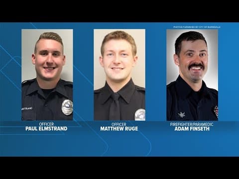 WATCH: Burnsville Fire, PD officials give update on memorial for fallen emergency responders