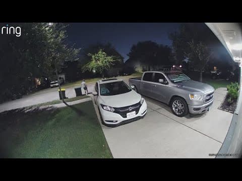 Car burglar fires more than a dozen shots at man walking dog in Pearland, according to police