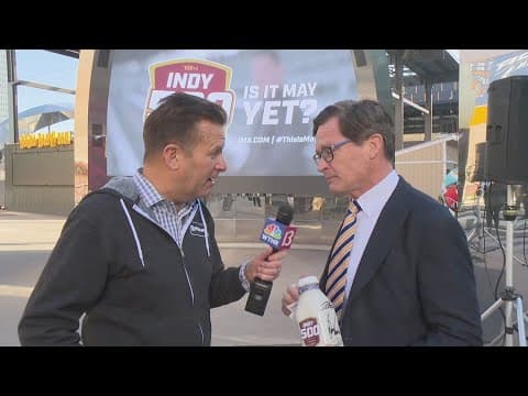 Marking 90 days until Indy 500 with a milk bottle toast