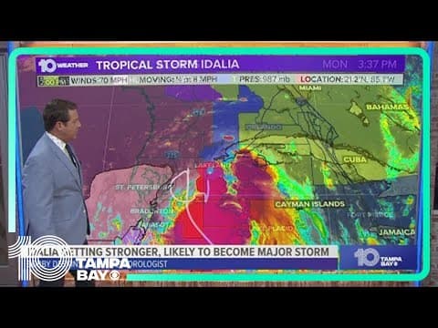 Tracking the Tropics: Tropical Storm Idalia forecast to become major hurricane (3:30 p.m. Monday)