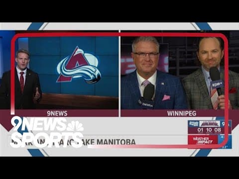 Avs broadcasters join 9NEWS live to discuss game vs. Winnipeg