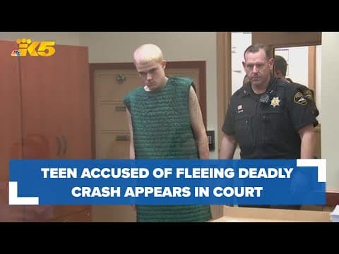 Teen accused of fleeing scene of deadly Roy crash appears in court