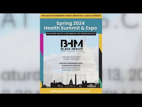Black Health Summit kicking off this weekend in DC