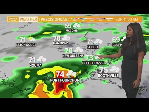 Weather: Scattered showers and storms likely on Sunday