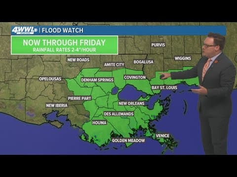 New Orleans Weather: Wet weather here to stay through Labor Day