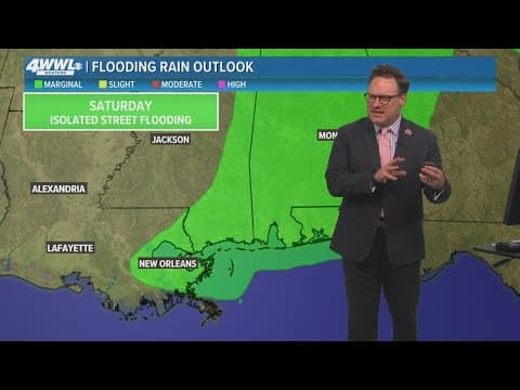 New Orleans Weather Impact: Scattered storms overnight, Saturday morning