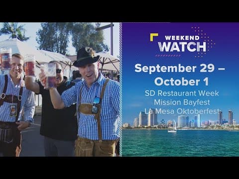 Weekend Watch September 29 - October 1 | Things to do in San Diego