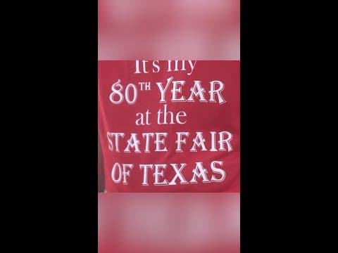 Dallas man celebrates 80th straight year of visiting State Fair of Texas