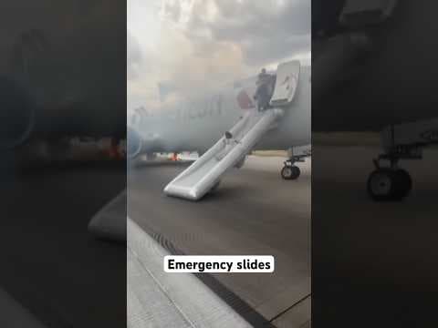 American Airlines plane evacuated after wheel falls off