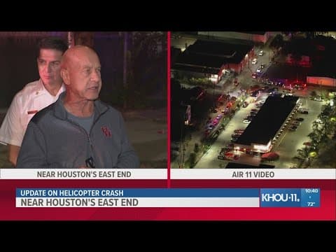 Houston city officials give update on deadly helicopter crash east of downtown Houston