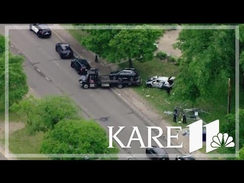 Police pursuit ends in north Minneapolis crash, multiple injuries