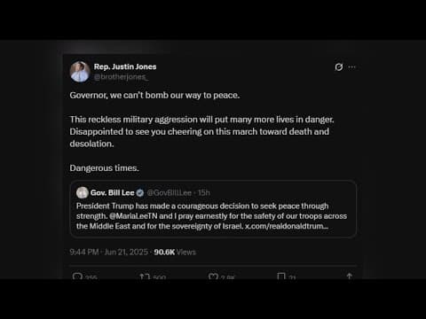 TN leaders voice support, others share concerns about Trump's choice to strike Iranian sites