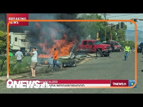 Witness describes watching small plane crash into Arvada yard