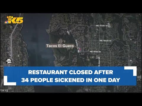 Restaurant closed after 34 people sickened
