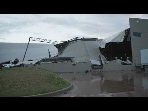 Denton County storm causes fatality, roof collapses, and widespread damage