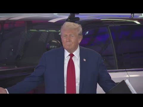 Trump campaigning in battleground states