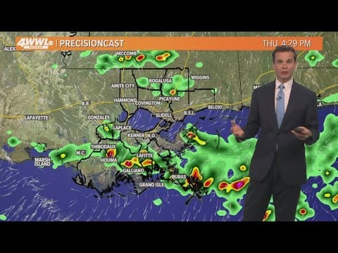 New Orleans Weather Impact: Rain clears, isolated showers possible Thursday