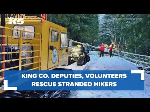 King Co. sheriff's deputies, volunteers rescue stranded hikers at Franklin Falls