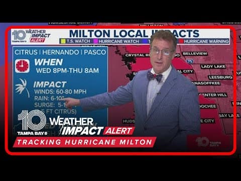 County-by-county impacts from Hurricane Milton in the Tampa Bay area