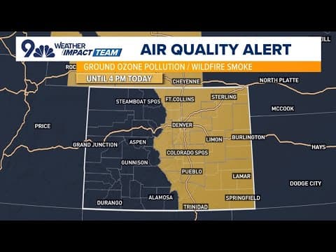 Denver weather: Air quality gradually improves tonight