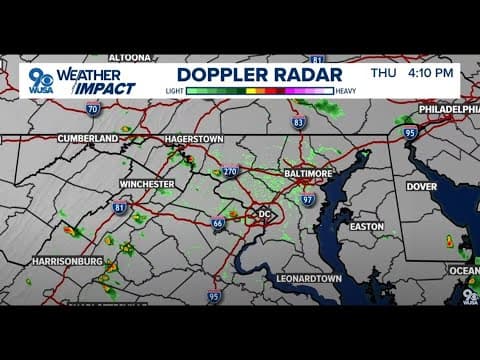 LIVE: Summer storms in the DC region | WUSA9 Weather Impact Radar